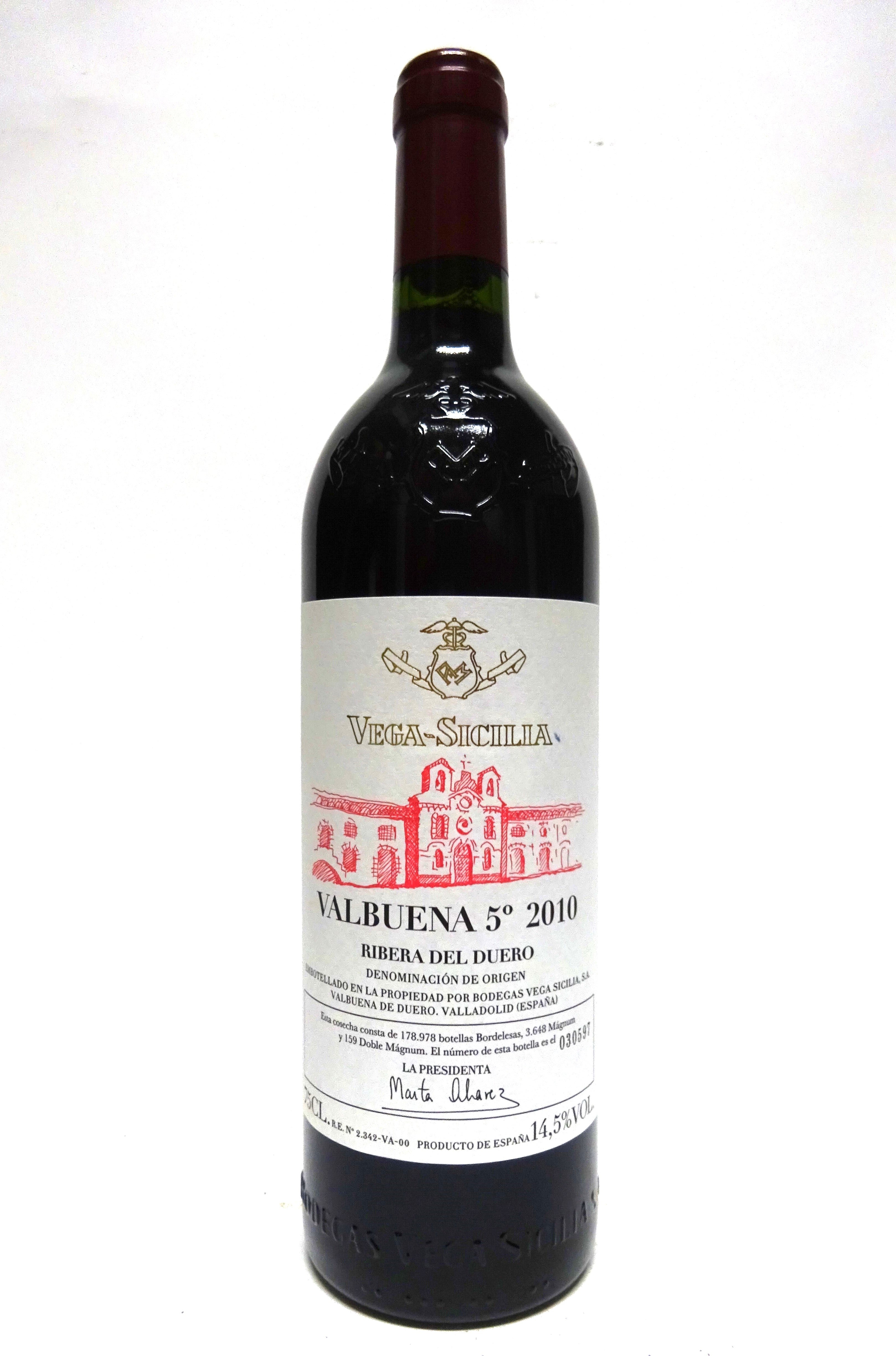 Vega Sicilia 2010 Ribera del Duero Tinto Valbuena 5 Ano