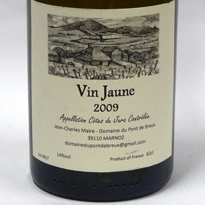 Pont de Breux 2009 Vin Jaune - The Final Shipment