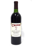 Cronin 1989 Stags Leap Cabernet Sauvignon/Merlot Robinson Vineyard
