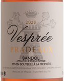 Chateau Pradeaux 2024 Bandol Rosé Vesprée (arrives 5/19)