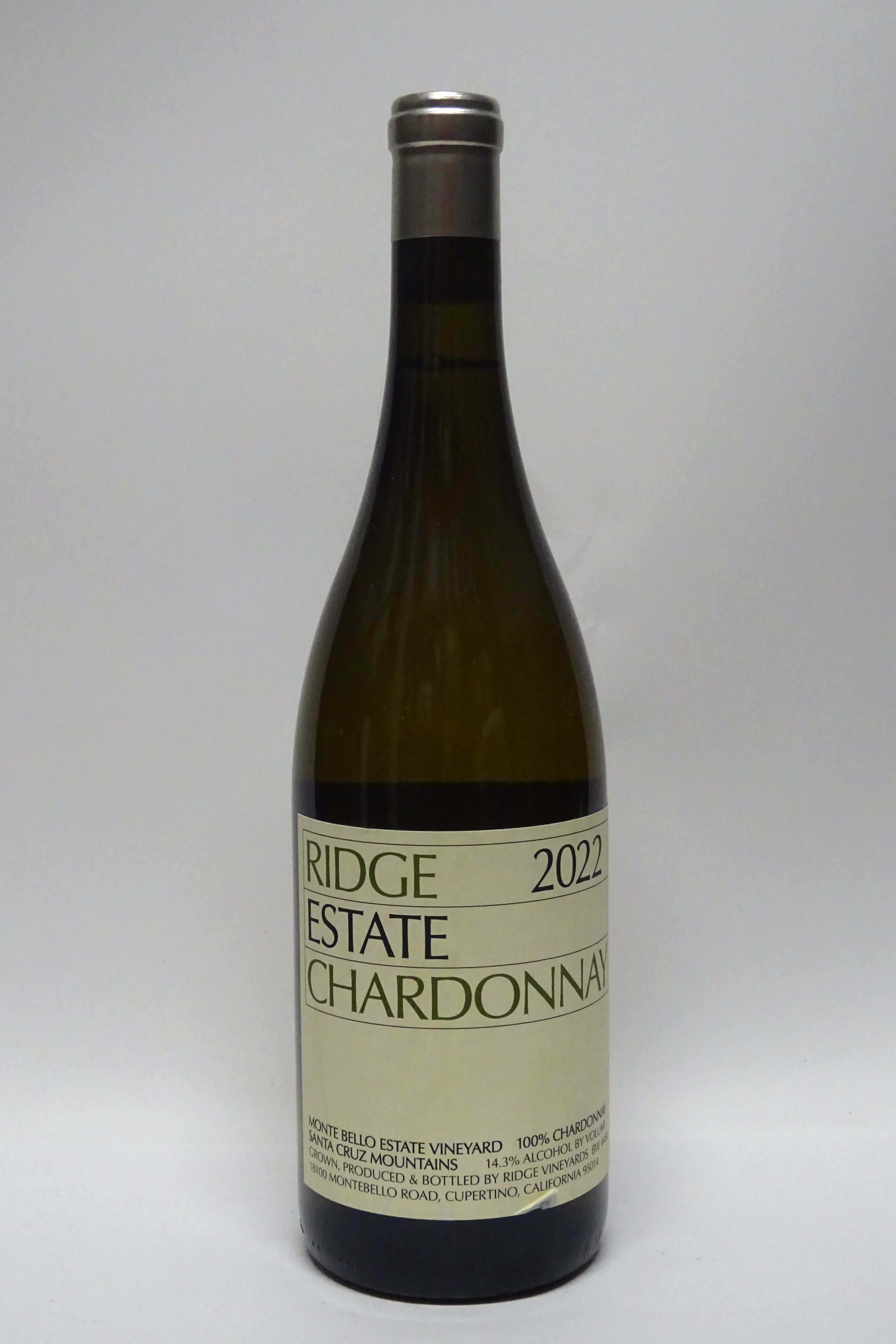 Ridge 2022 Santa Cruz Mtns Chardonnay Estate – Chambers Street Wines
