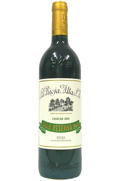 La Rioja Alta 2009 Rioja Gran Reserva 904 – Chambers Street Wines