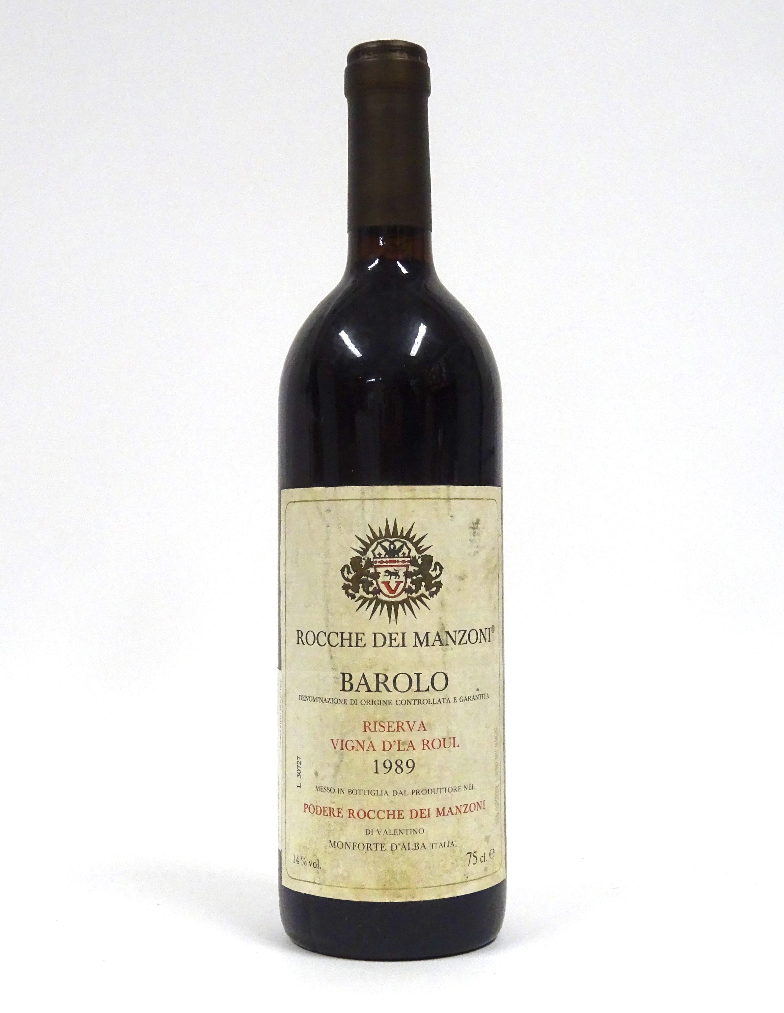Rocche dei Manzoni 1989 Barolo Riserva Vigna d'la Roul – Chambers