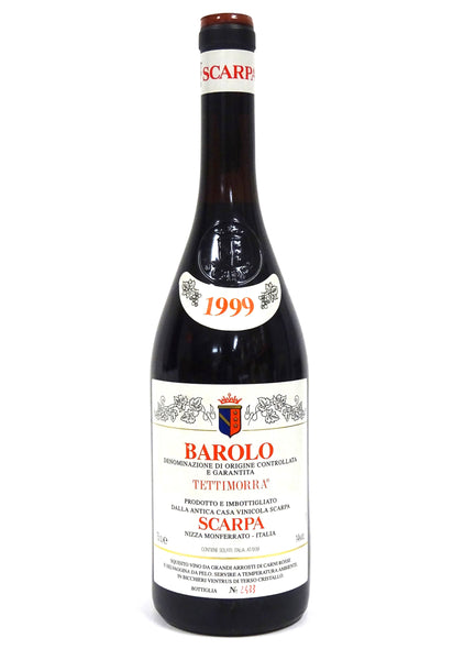 1999 バローロ スカルパ テッティモーラ Scarpa 1999 Barolo Tettimorra – Chambers Street Wines