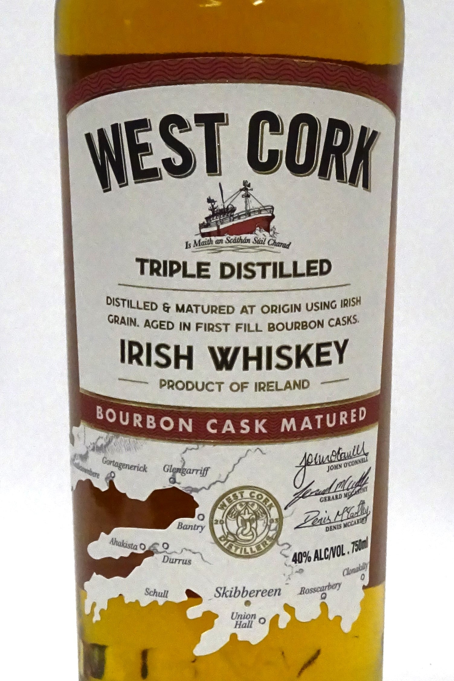 West Cork Bourbon Cask Irish Whiskey 750ml (40) Chambers Street Wines
